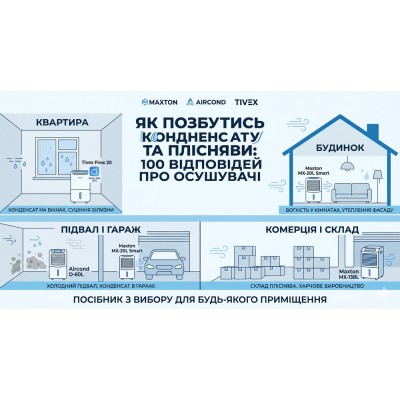 100 ответов об осушителях воздуха: как убрать плесень и конденсат