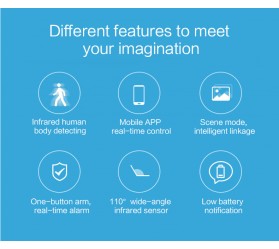 Смарт WiFi датчик руху з функцією сповіщення на телефон, фото 2