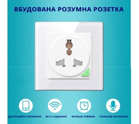 Умная настенная Wi-Fi розетка Tuya Maxton MX-03DGN (защита от детей)