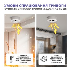 Wi-Fi датчик диму з температурою та вологістю Maxton MX-228WT-S, фото 8 Wi-Fi датчик диму з температурою та вологістю Maxton MX-228WT-S, фото 8