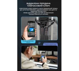Водозащищенный смарт-замок отпечатка + Bluetooth Maxton MX-916-K