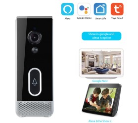 Видеозвонок Wi-Fi 1080p/160° Maxton MX-DDV-205 (аккумулятор 18650, Tuya)