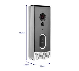 Видеозвонок Wi-Fi 1080p/160° Maxton MX-DDV-205 (аккумулятор 18650, Tuya)