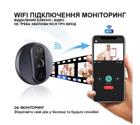 Умный видеозвонок Wi-Fi 4.3" Tuya Maxton MX-DDV-301