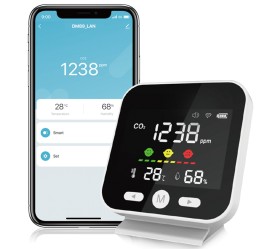 Wi-Fi CO2-монитор с температурой и влажностью Maxton MX-DM89