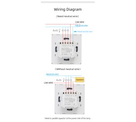 Умный  Wi-Fi 3-канальный выключатель (серия 1081) Maxton MX-DS-1081WL-3