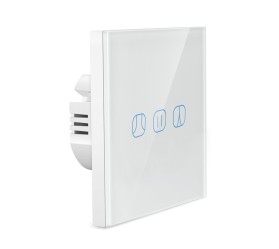 Сенсорный Wi-Fi выключатель штор/жалюзи Tuya Maxton MX-DS-151 (открыть-cтоп-закрыть)