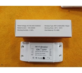Компактный Wi-Fi силовой выключатель 10 А Tuya Maxton MX-DS112B