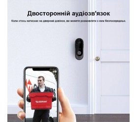 Умный видеозвонок Wi-Fi Tuya Maxton MX-M9 (125° Full HD, PIR-датчик)