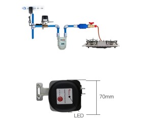 Умный Wi-Fi электроклапан для воды/газа Maxton MX-ML-FM01 (шаровий кран в комплект не входить)