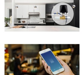 Умный Wi-Fi электроклапан для воды/газа Maxton MX-ML-FM01 (шаровий кран в комплект не входить)