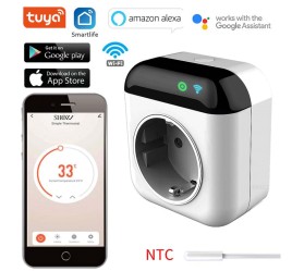 Умный термостат-розетка Wi-Fi Tuya Maxton MX-MTS700WB