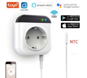 Умный термостат-розетка Wi-Fi Tuya Maxton MX-MTS700WB