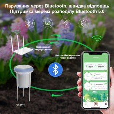 Wi-Fi ґрунтовий сенсор вологості та температури Maxton MX-NAS-STH01W, фото 6 Wi-Fi ґрунтовий сенсор вологості та температури Maxton MX-NAS-STH01W, фото 6