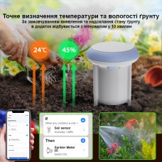 Wi-Fi ґрунтовий сенсор вологості та температури Maxton MX-NAS-STH01W, фото 7 Wi-Fi ґрунтовий сенсор вологості та температури Maxton MX-NAS-STH01W, фото 7