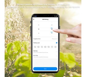 Профессиональный Wi-Fi таймер полива со счетчиком воды Maxton MX-NAS-WV05W