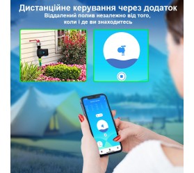 Профессиональный Wi-Fi таймер полива со счетчиком воды Maxton MX-NAS-WV05W