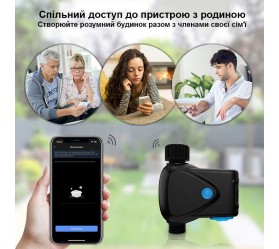 Профессиональный Wi-Fi таймер полива со счетчиком воды Maxton MX-NAS-WV05W