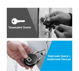 Смарт-замок-брелок с оттиском + BLE Maxton MX-P22+