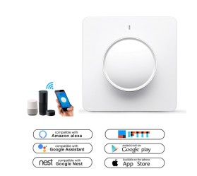 Умный димер-выключатель Wi-Fi с вращающейся ручкой Maxton MX-RD01