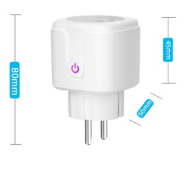 Умная Wi-Fi розетка EU-типа со счетчиком энергии Maxton MX-TP22A