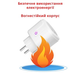 Умная Wi-Fi розетка EU-типа со счетчиком энергии Maxton MX-TP22A