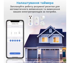 Умная Wi-Fi розетка EU-типа со счетчиком энергии Maxton MX-TP22A