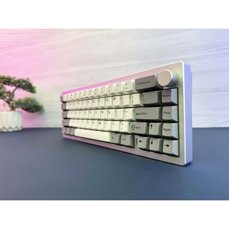 MICHI  YUNZII AL68 Silver Milk V2 — механическая клавиатура с gasket mount