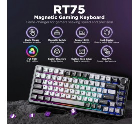 Механічна клавіатура YUNZII RT75 Black / Outemu Magnetic Switch, фото 15 Механічна клавіатура YUNZII RT75 Black / Outemu Magnetic Switch, фото 15