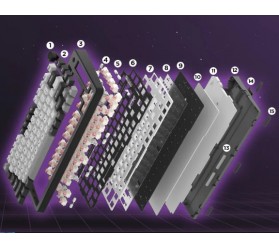 Механічна клавіатура YUNZII RT75 Black / Outemu Magnetic Switch, фото 27 Механічна клавіатура YUNZII RT75 Black / Outemu Magnetic Switch, фото 27
