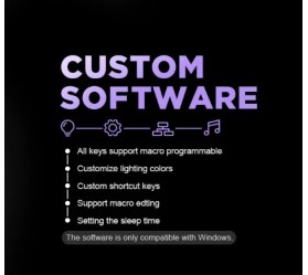Механічна клавіатура YUNZII B75 Pro Dark Gray / Cocoa Cream V2 Switch, фото 17 Механічна клавіатура YUNZII B75 Pro Dark Gray / Cocoa Cream V2 Switch, фото 17
