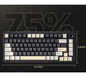Механічна клавіатура YUNZII B75 Pro Dark Gray / Cocoa Cream V2 Switch, фото 18 Механічна клавіатура YUNZII B75 Pro Dark Gray / Cocoa Cream V2 Switch, фото 18