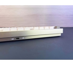 Механічна клавіатура YUNZII AL75 CNC Aluminum Wireless Silver / Cocoa Cream V2 Switch, фото 9 Механічна клавіатура YUNZII AL75 CNC Aluminum Wireless Silver / Cocoa Cream V2 Switch, фото 9