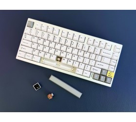 Механічна клавіатура YUNZII AL75 CNC Aluminum Wireless Silver / Cocoa Cream V2 Switch, фото 13 Механічна клавіатура YUNZII AL75 CNC Aluminum Wireless Silver / Cocoa Cream V2 Switch, фото 13