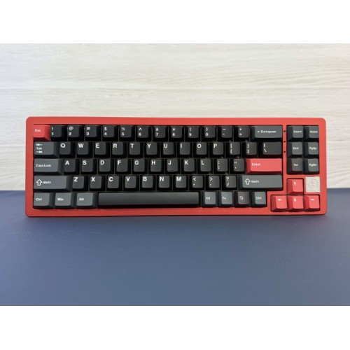 Механічна клавіатура YUNZII AL71 Crystal Red (68 клавіш, RGB, leaf spring gasket), фото 1