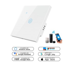 Умный сенсорный Wi-Fi выключатель 1-канальный Tuya Maxton MX-DS-101JL-1