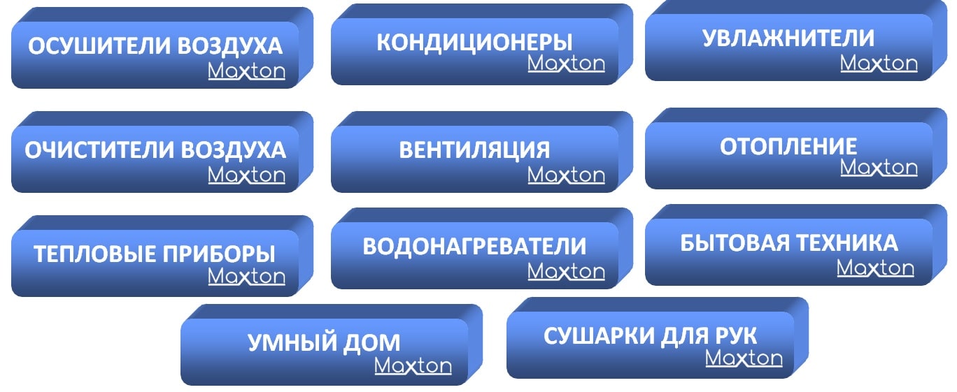 Ассортимент товаров Maxton